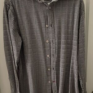 Men's Black & White Checkered Shirt